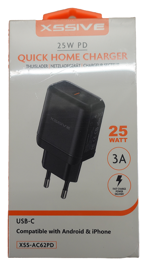 Xssive Quick Home Charger 25W - Zonder Kabel