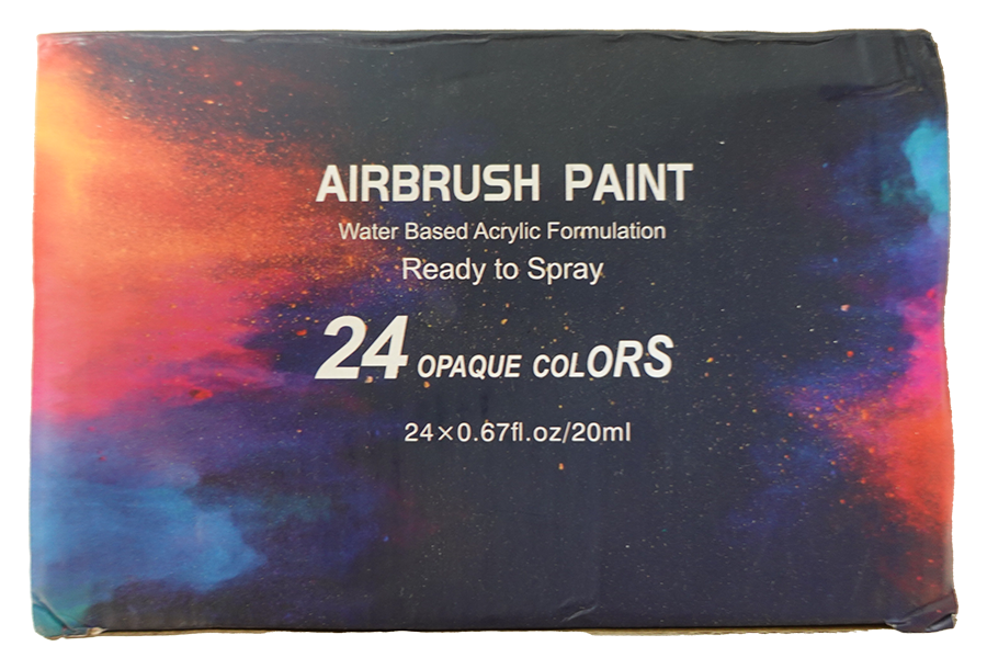 Airbrush Paint Set 24 Opaque Colors
