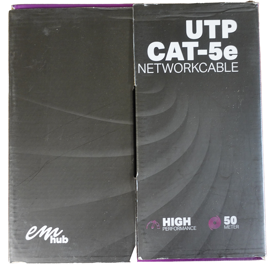 EMhub UTP CAT5e kabel doos rol 50 meter