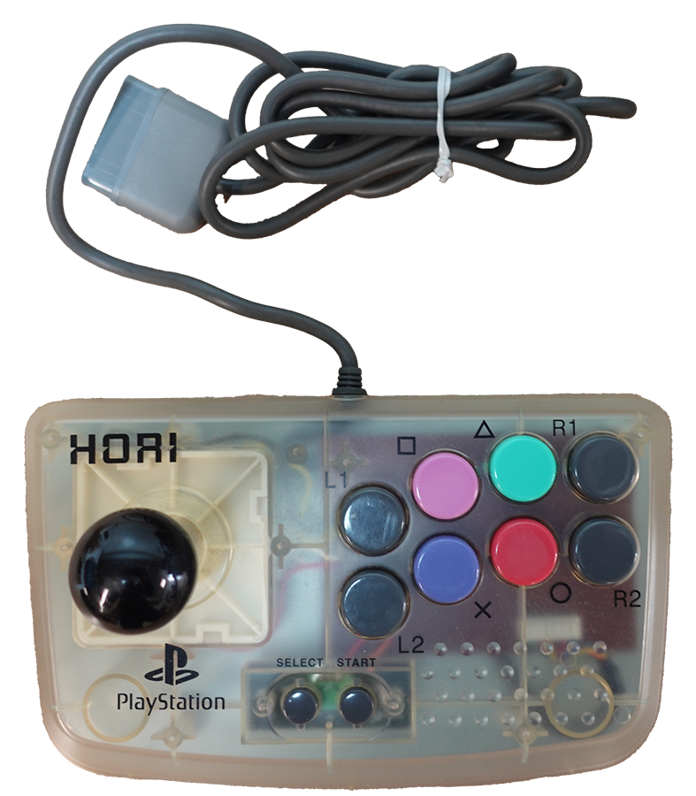 Ps1 Hori Compact Joy Stick Fighting Controller Clear