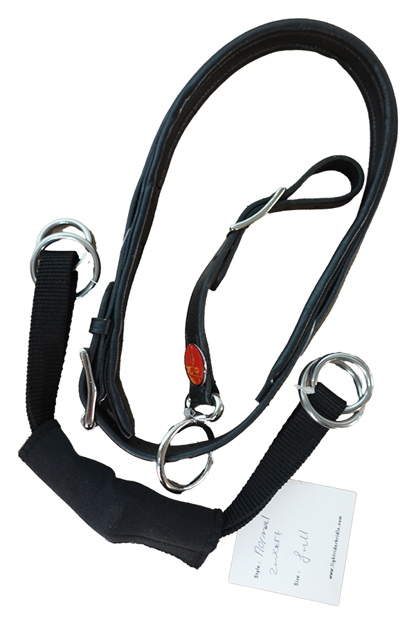 Lightrider Neusriem Bitloos Leer (Zwart/Full)