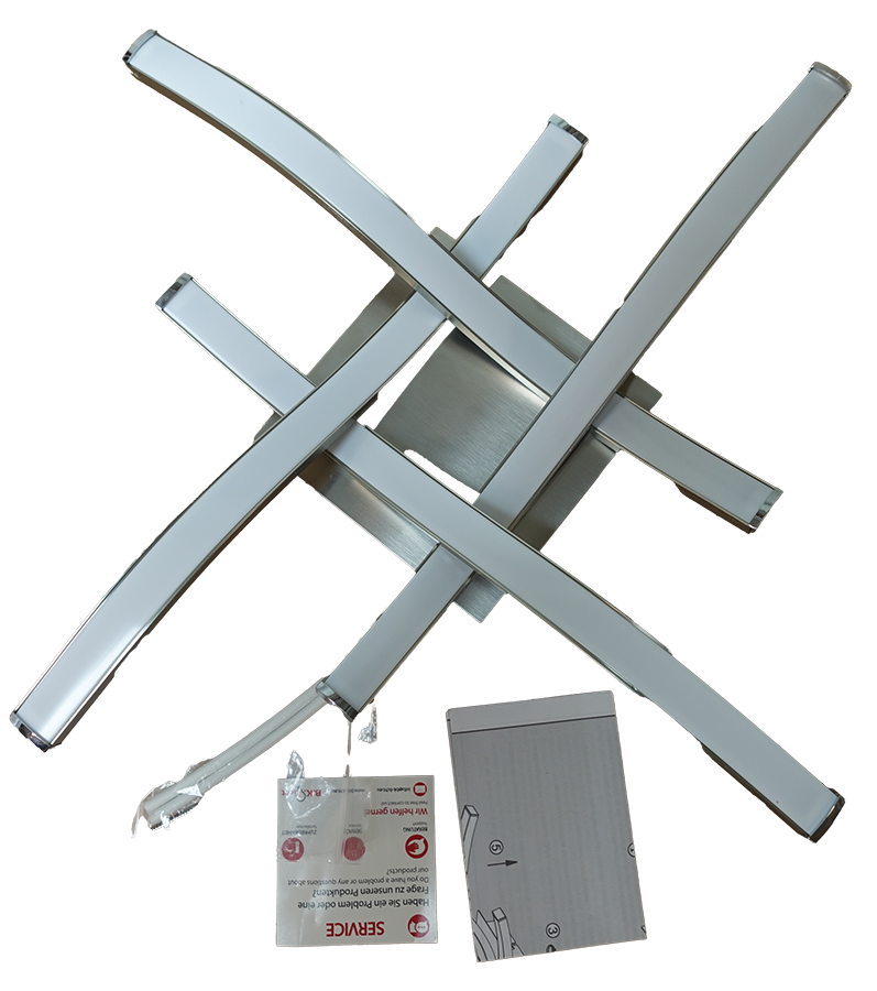 Led Plafondlamp Zilverkleurig