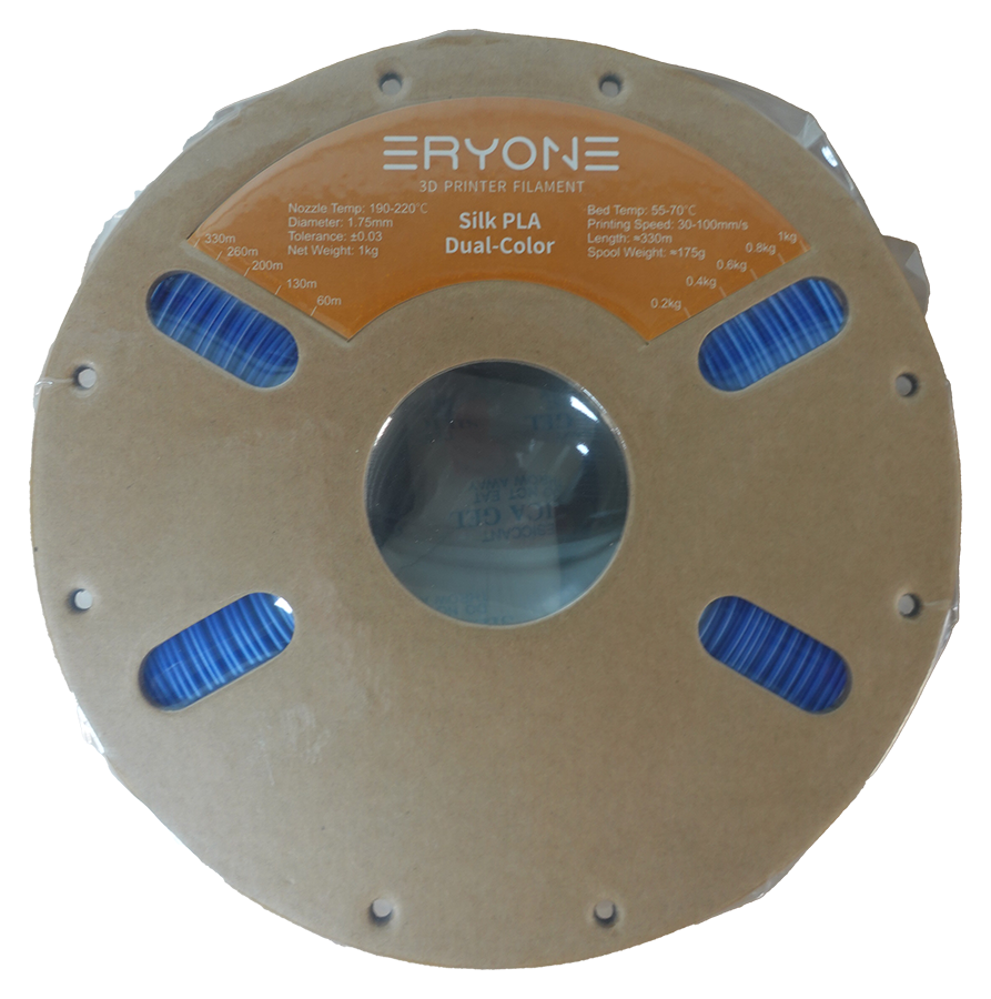 Eryone Silk PLA Dual-Color Blauw & Groen Filament